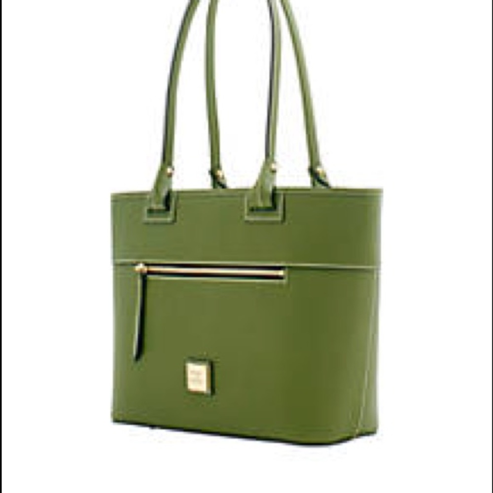 Dooney and Bourke olive Beacon Zip Tote